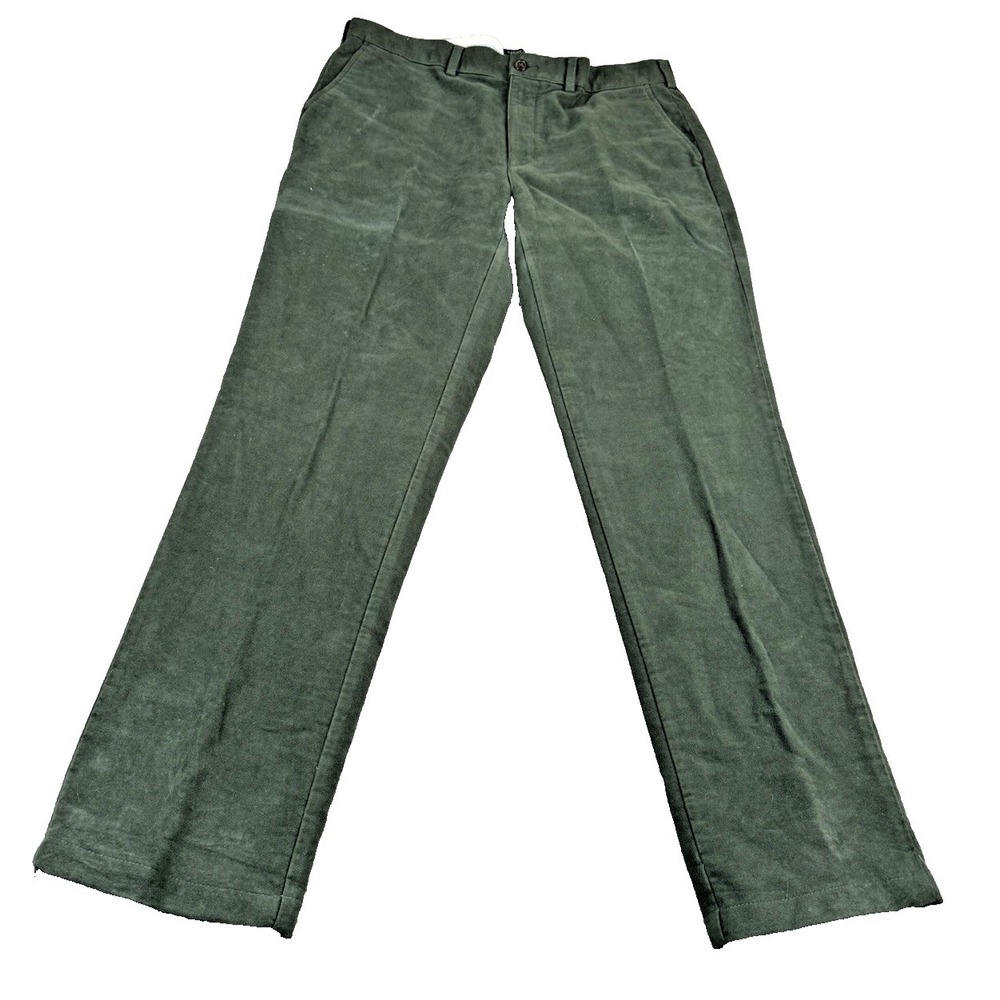 Lands End Moleskin Pants Mens 38/33 Green